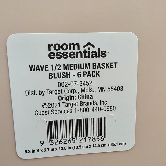 Set of 6  Medium Storage Baskets - Picture 6 of 6